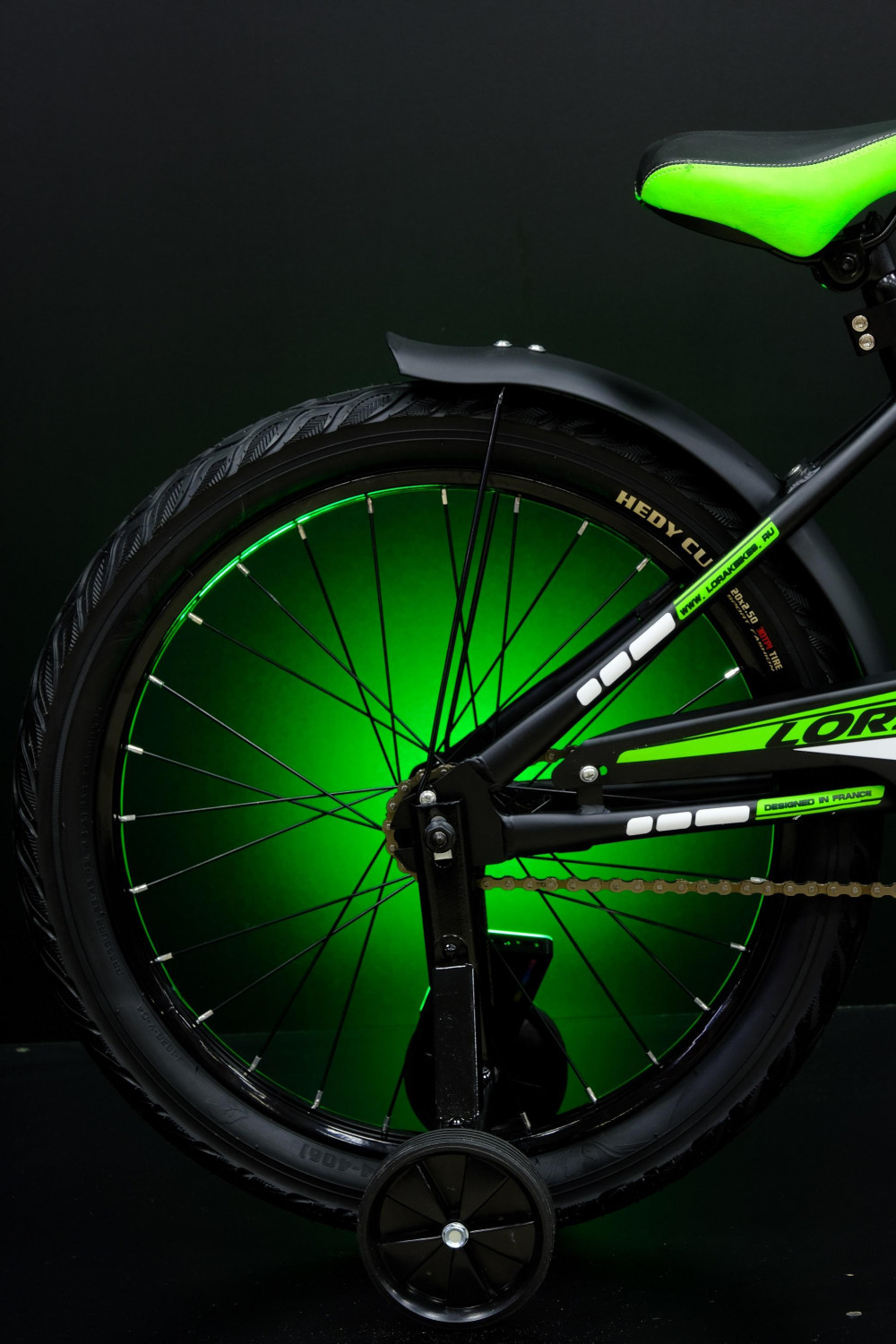 Lorak Junior 18 Boy Матовый Чёрный/Зелёный