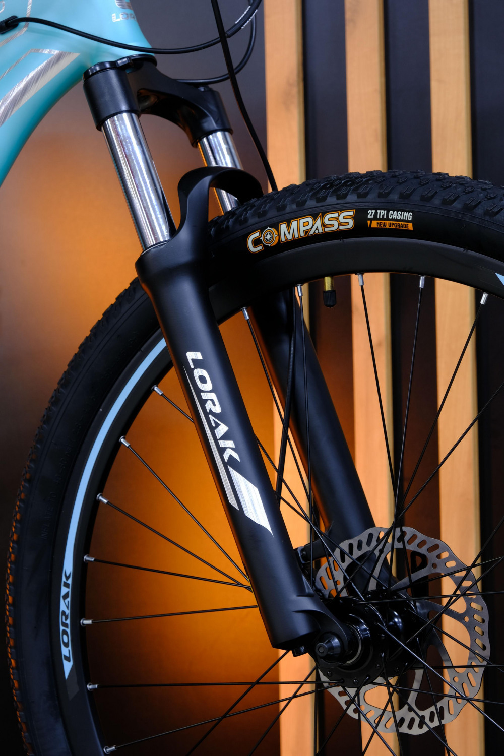 LORAK GLORY 250 HD Матовый Светло Голубой/Серебристый рама 17 (на рост 155-173)